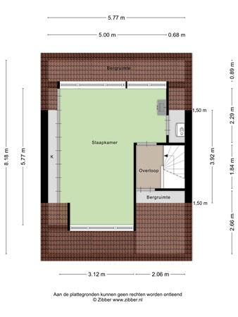 Floorplan - Albinonistraat 47, 5283 KL Boxtel
